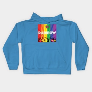 Rainbow by Sky Bacon Kids Hoodie